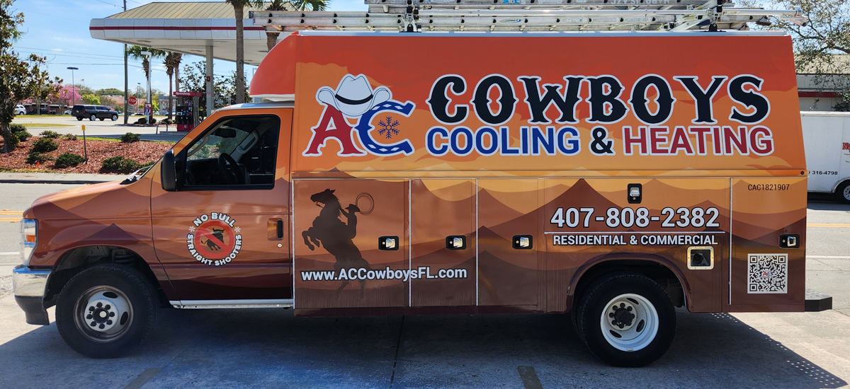 AC Cowboys Service Truck Wrap