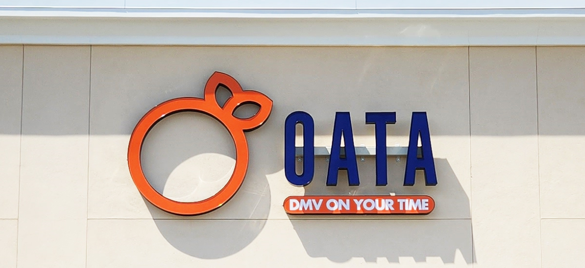 OATA (Online Auto Tag Agency) Channel Letter Sign